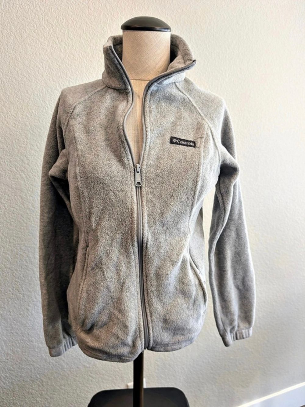 Columbia Benton Springs Full-Zip Fleece Jacket Gray Women's Sz Small